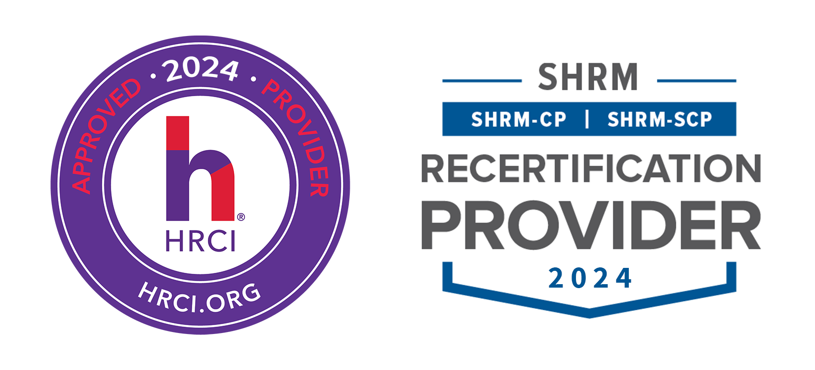 HRCI and SHRM Recertification Logos 2022